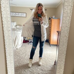 The North Face Women’s Tamburello Parka, EUC, size large, gardenia white